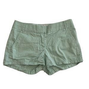 J. Crew Chino Green Cotton Shorts